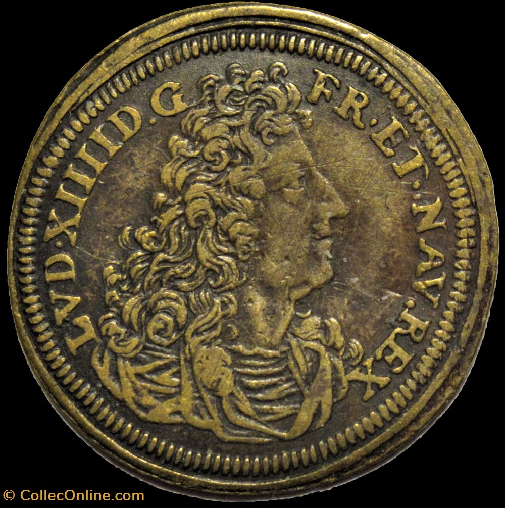 Louis XIV - c.1705, Rechenpfennig par J. C. Höger monnaies paranumismatique jetons poids louis xiv c 1705 rechenpfennig par j c hoger
