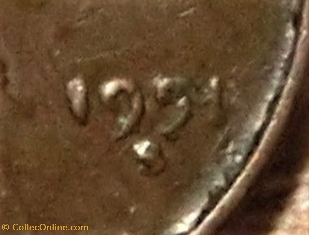1951 S One Cent - Repunched or Doubling Date 4 monnaies monde etats unis 1951 s one cent repunched or doubling date