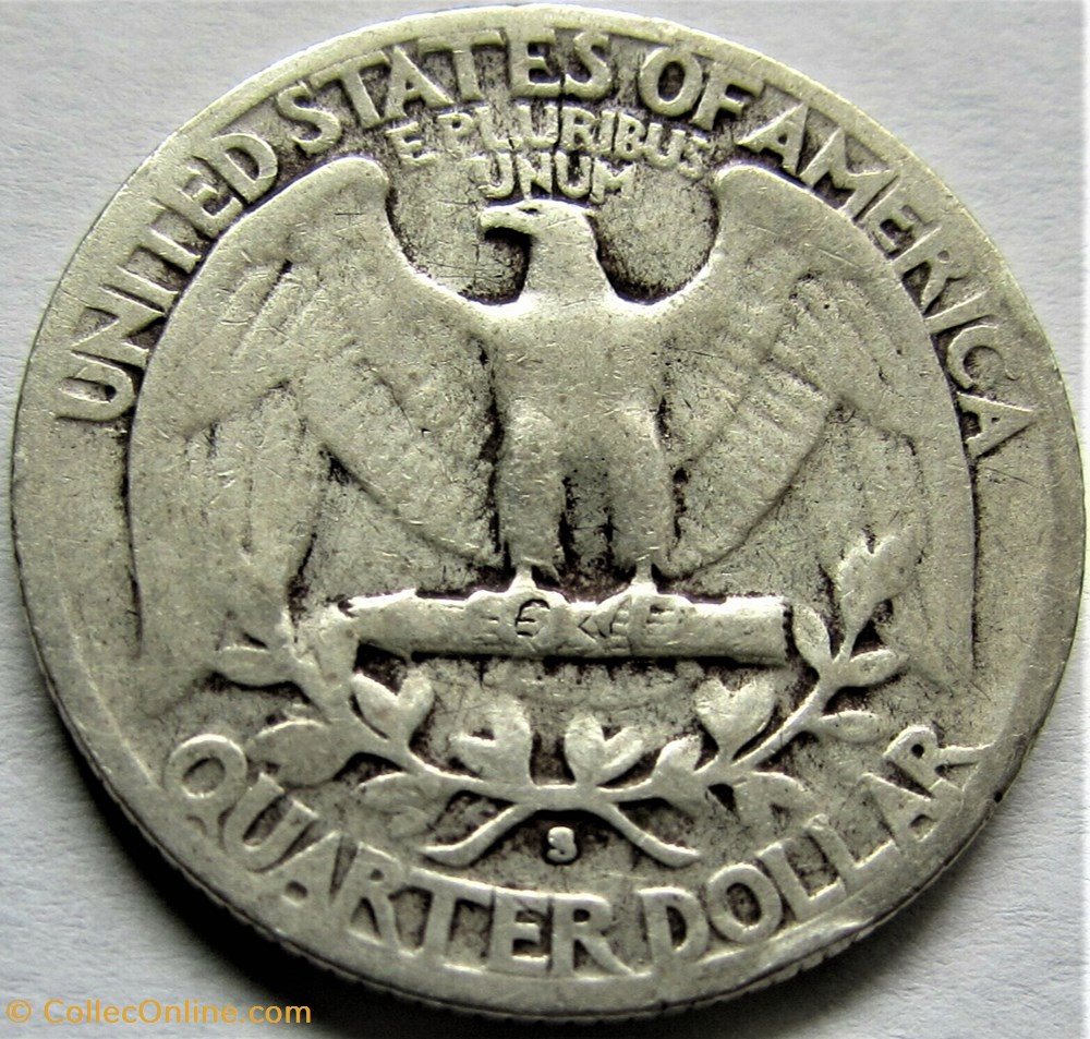 1942 San Francisco Quarter Dollar monnaies monde etats unis 1942 san francisco quarter dollar