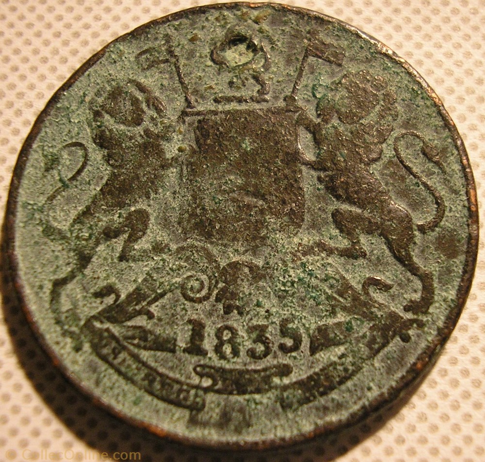 King William IV - Half Anna 1835 Bombay Presidency monnaie monde inde king william iv half anna 1835 bombay presidency