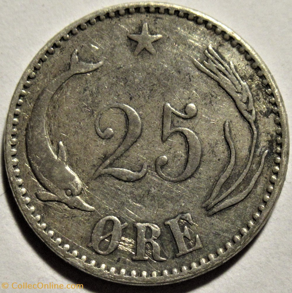 monnaies monde danemark christian ix denmark 25 re 1905 overdate