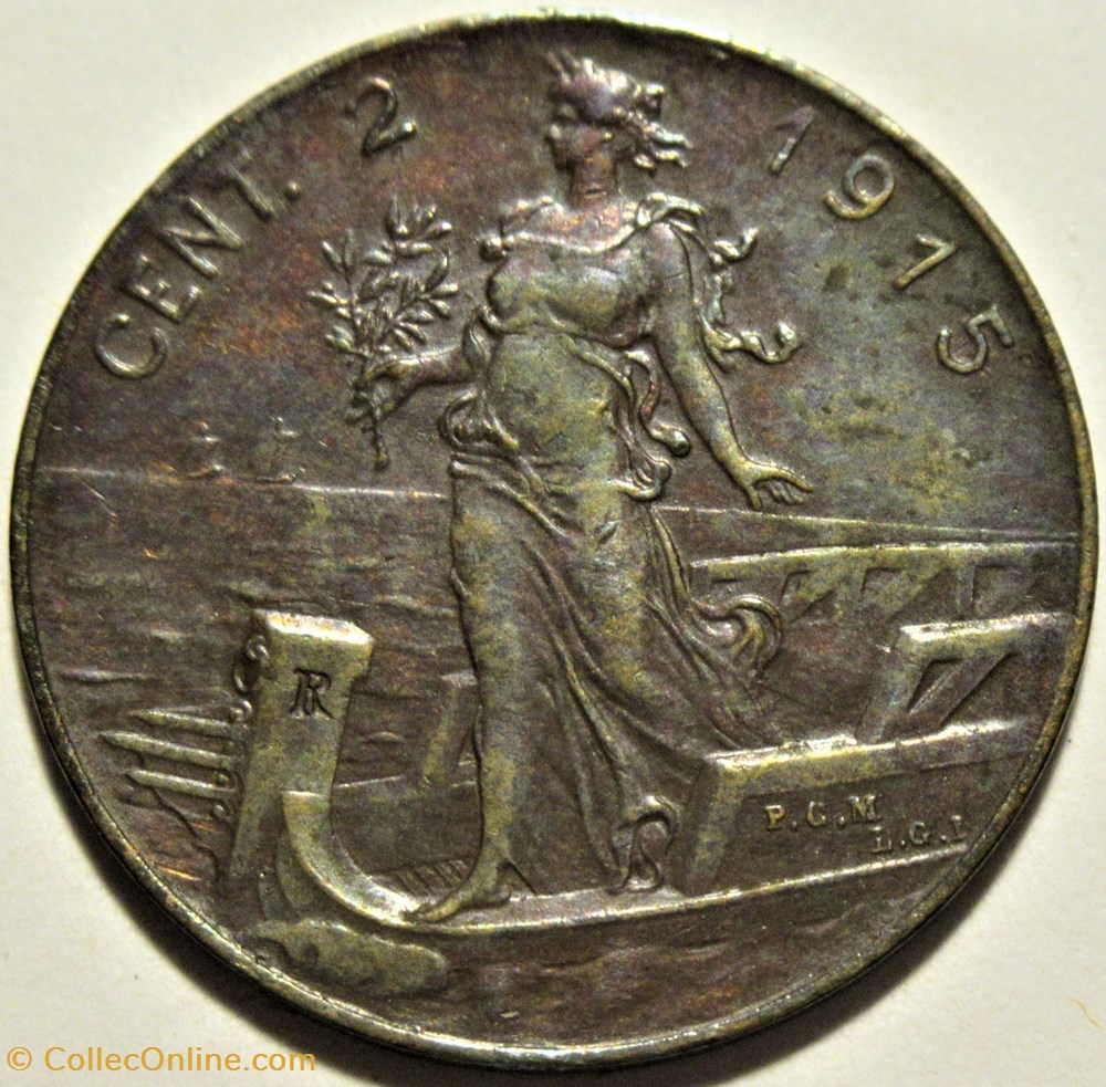1915 Regno d'Italia, 2 Centesimi, Roma - Vittorio Emanuele III 3 monnaies monde italie 1915 regno italia 2 centesimi roma vittorio emanuele iii