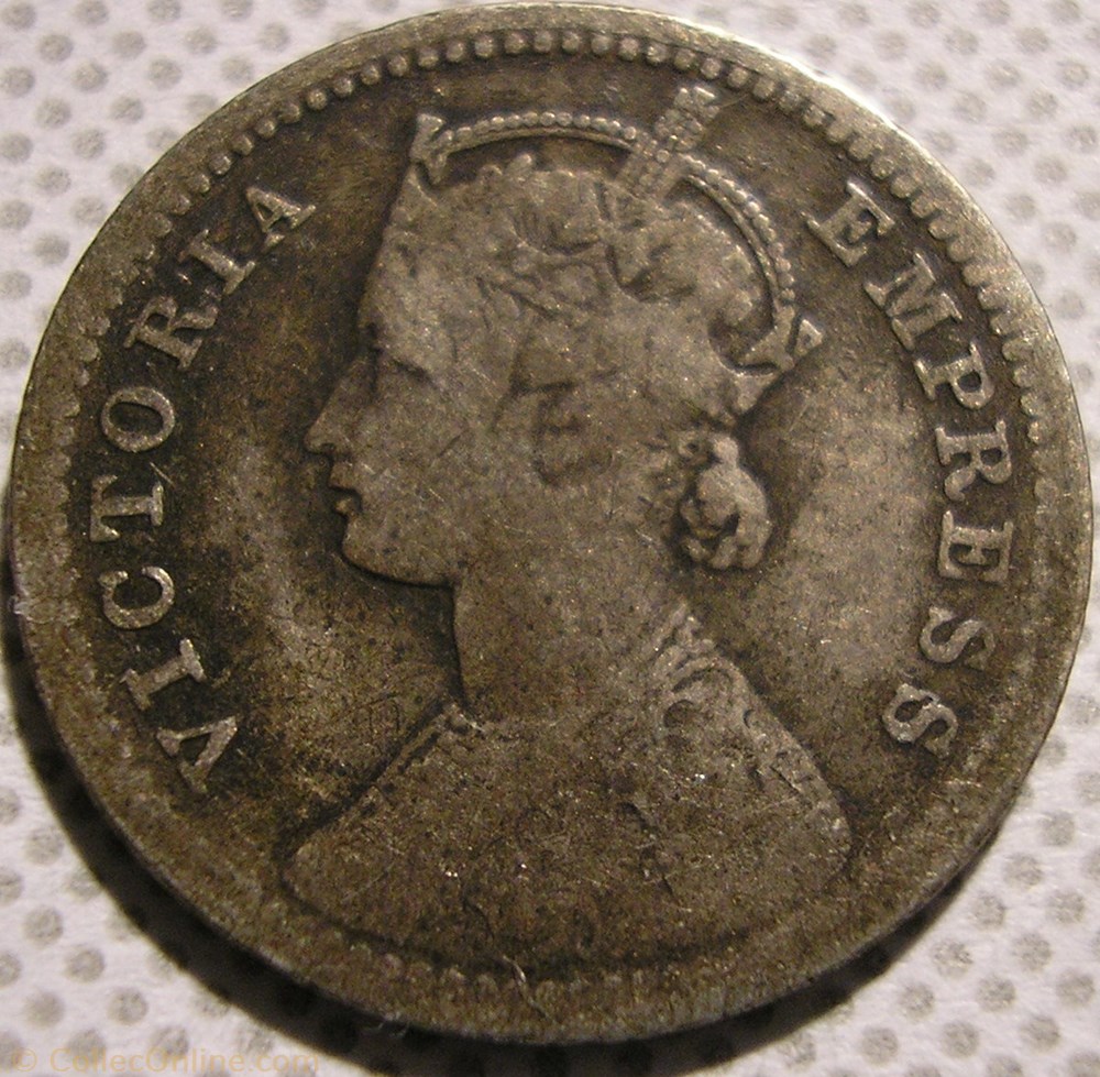 Victoria - 1/4 Rupee 1898 Calcutta - British India monnaie monde inde victoria 1 4 rupee 1898 calcutta british india