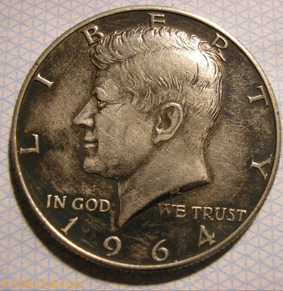 monnaie monde etat uni 1964 denver half dollar