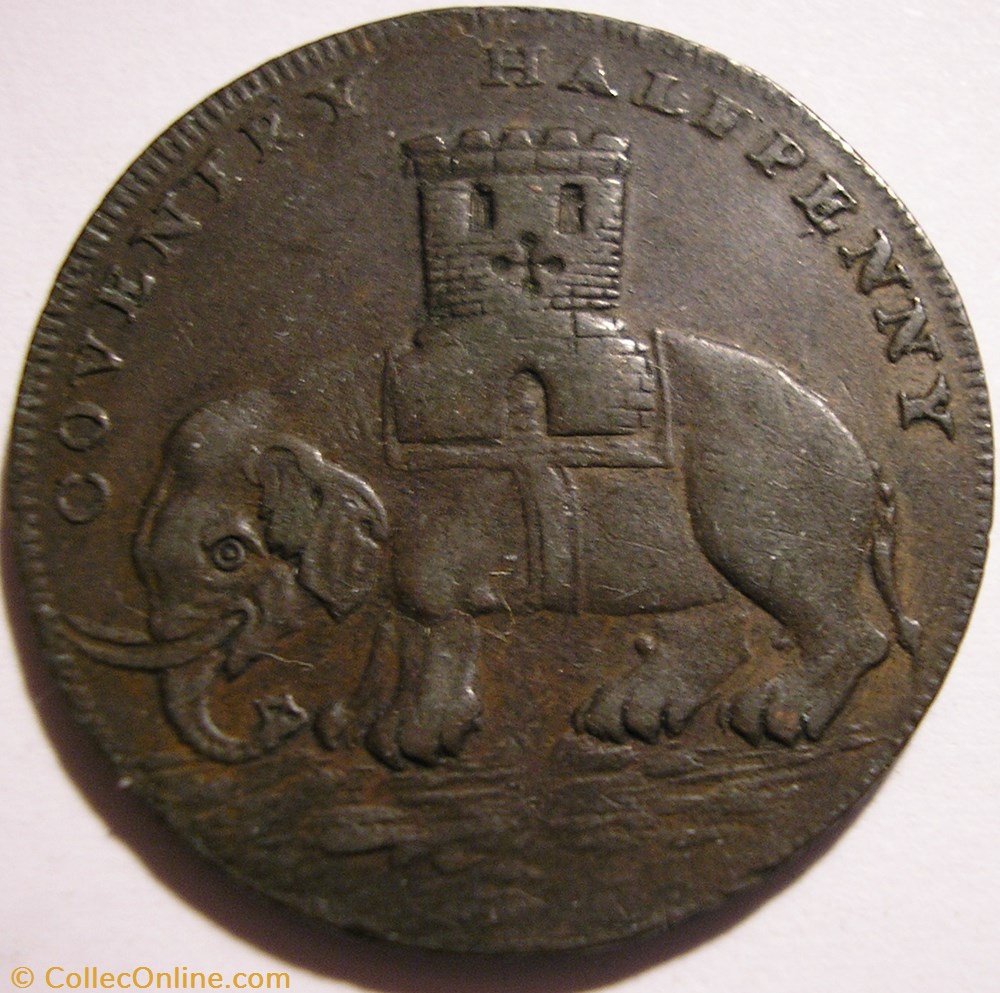 monnaie monde royaume uni 1793 halfpenny lady godiva coventry