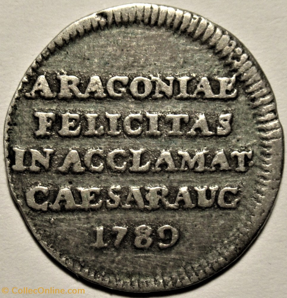 1789 Zaragoza, Medalla de la Proclamación Carlos IV de España 3 medailles espagne 1789 zaragoza medalla de la proclamacion carlos iv de espana