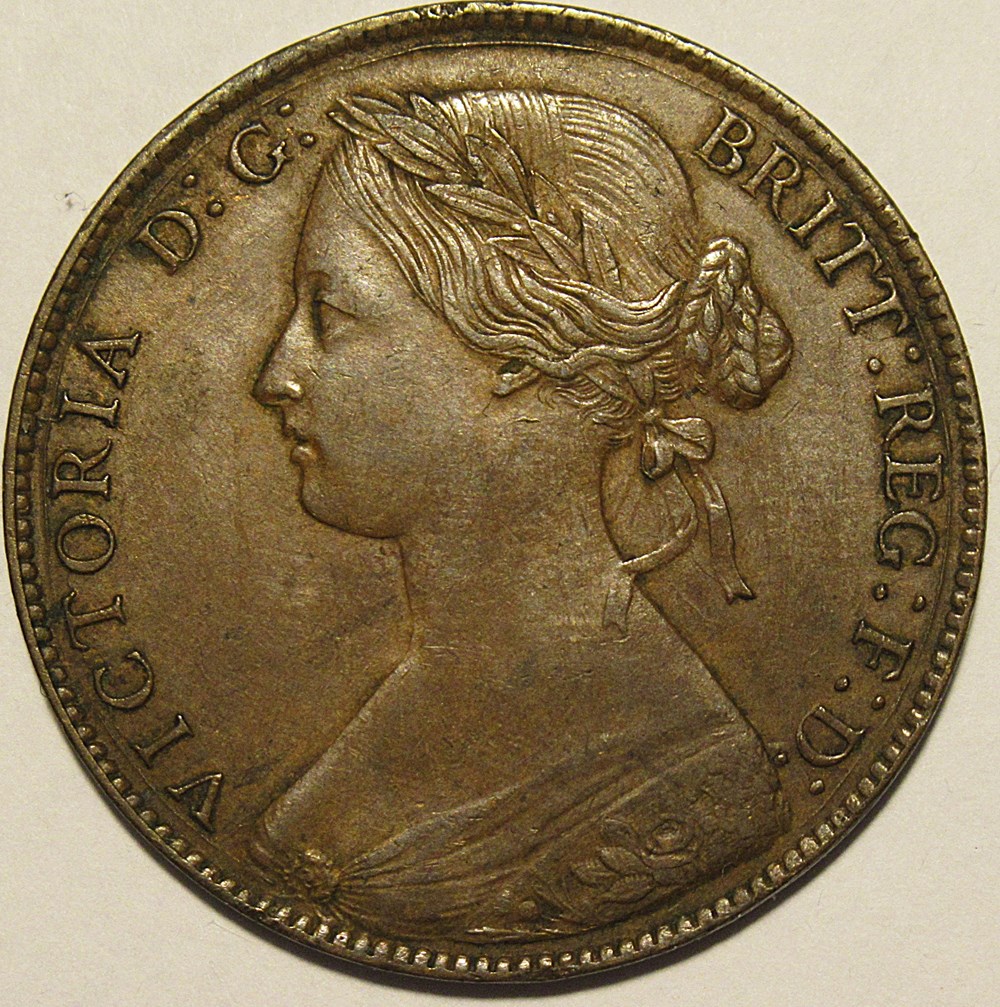 Victoria - One Penny 1861 - Kingdom of Great Britain monnaies monde royaume uni victoria one penny 1861 kingdom of great britain