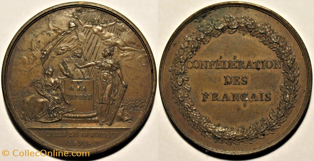 medailles france revolution francaise medaille 1790 constitution assemblee nationale