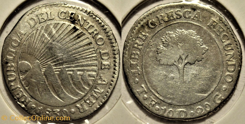 Honduras 1 Real 1830 - Central American Republic monnaies monde honduras 1 real 1830 central american republic