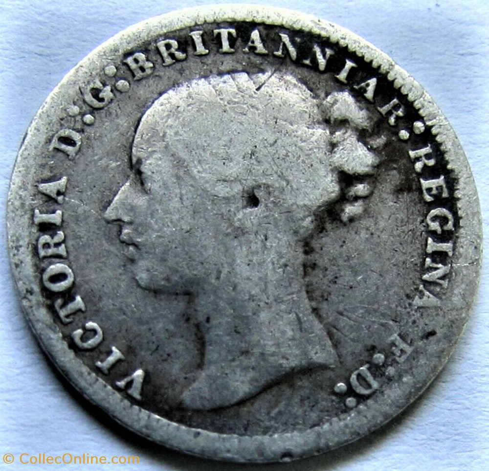 Victoria - 3 Pence 1873 - Kingdom of Great Britain 2 monnaies monde royaume uni victoria 3 pence 1873 kingdom of great britain