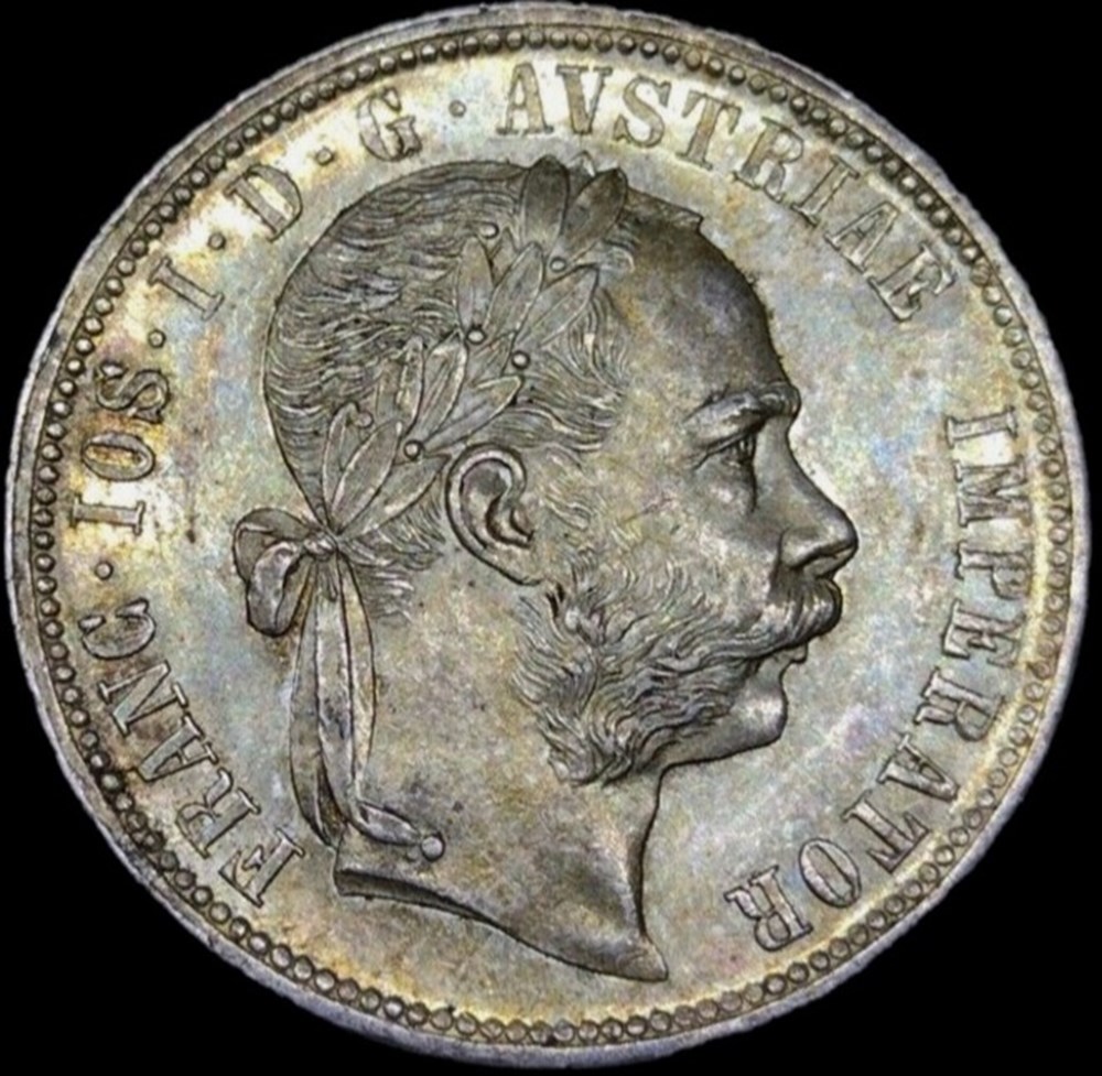 Franz Joseph I - 1 Florin 1876, Austrian Empire monnaies monde autriche franz joseph i 1 florin 1876 austrian empire