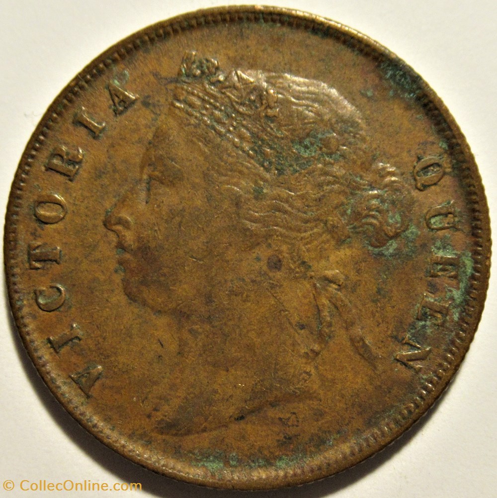 Victoria - One Cent 1901 - Straits Settlements, Malaysia (ex.2) 2 monnaies monde malaisie victoria one cent 1901 straits settlements malaysia ex 2