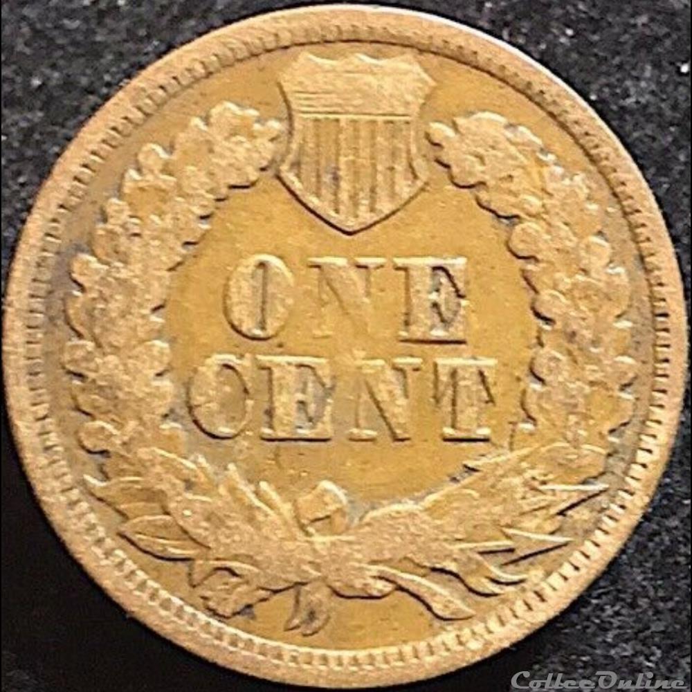 1867 One Cent monnaie monde etat uni 1867 one cent