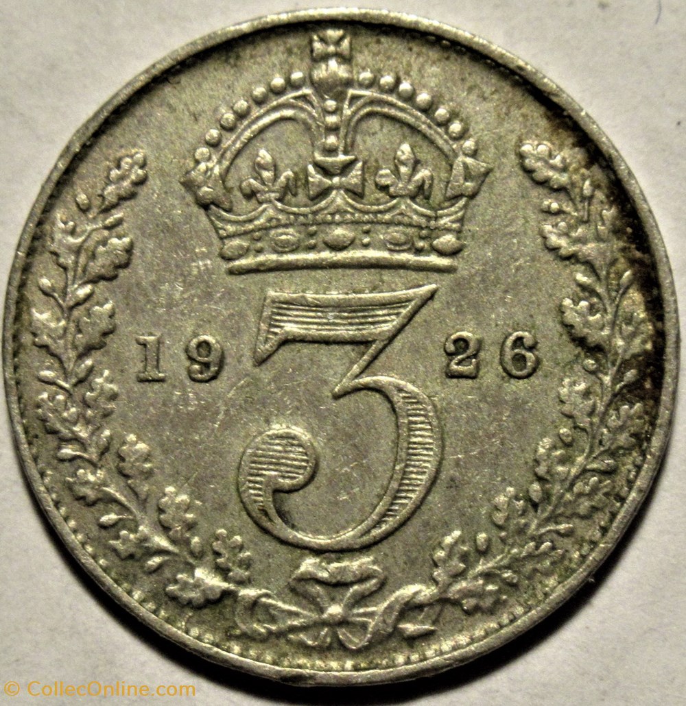 monnaies monde royaume george v 3 pence 1926 united kingdom