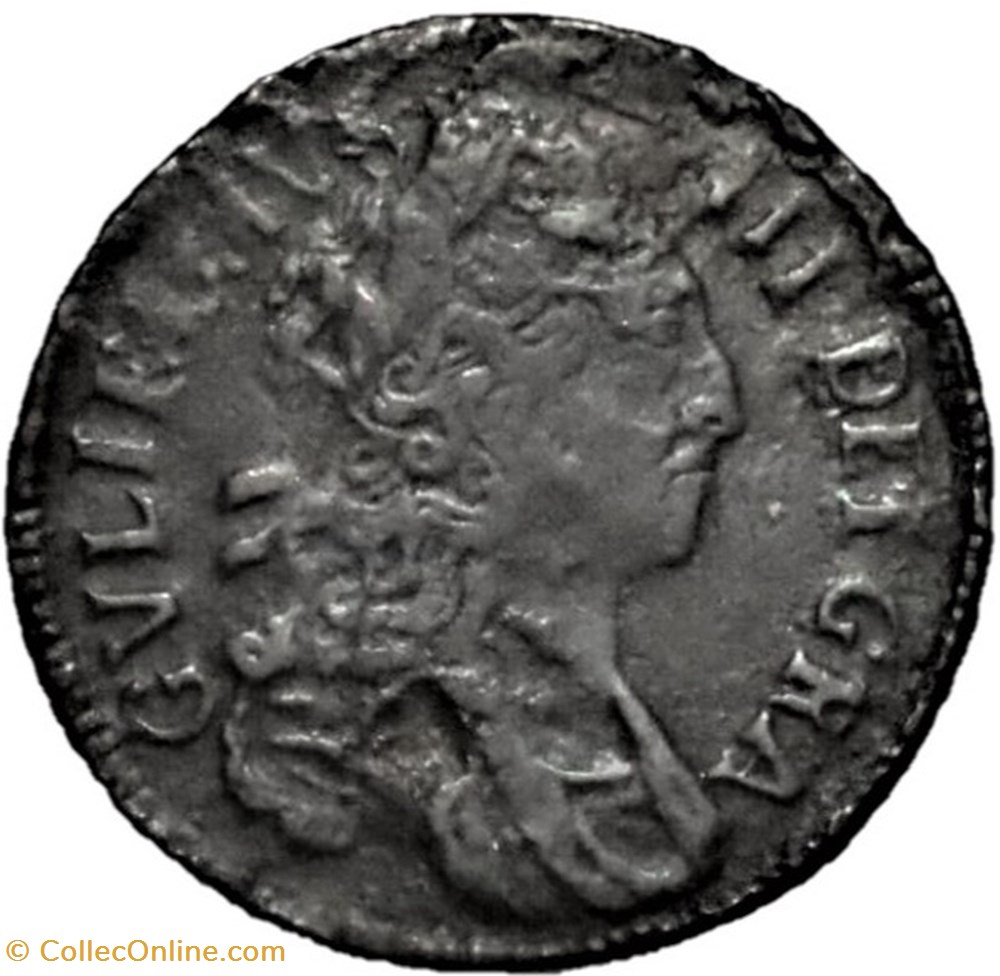 monnaies europe medievale royaume angleterre william iii half penny 1696 kingdom of ireland