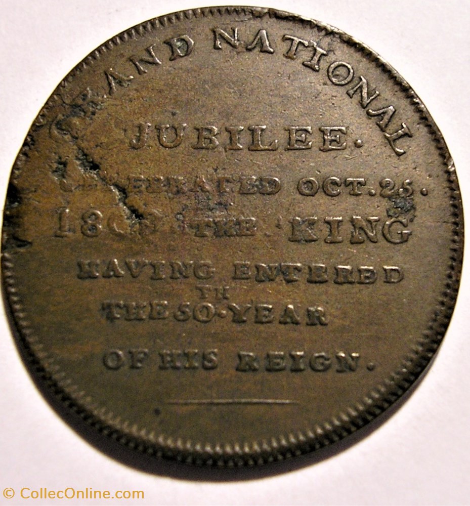 George III - Grand Jubilee Token 1809 UK - Kettle & Sons 3 monnaies paranumismatique jetons poids george iii grand jubilee token 1809 uk kettle sons