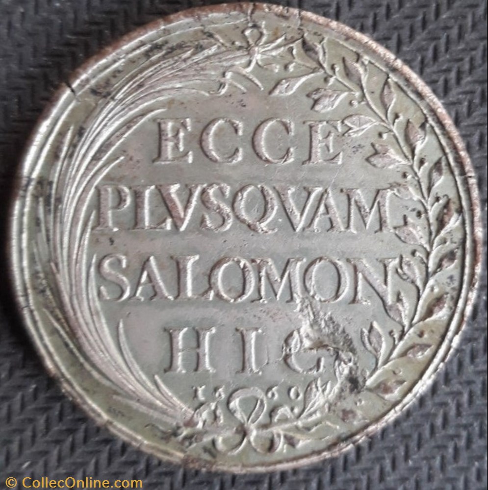 Gaston d'Orléans - Principauté de Dombes - c.1660 3 monnaie jeton mereaux gaston orleans principaute de dombes c 1660