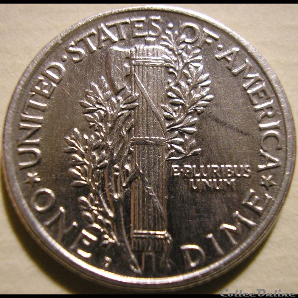 1918 Denver Dime monnaies monde etats unis 1918 denver dime