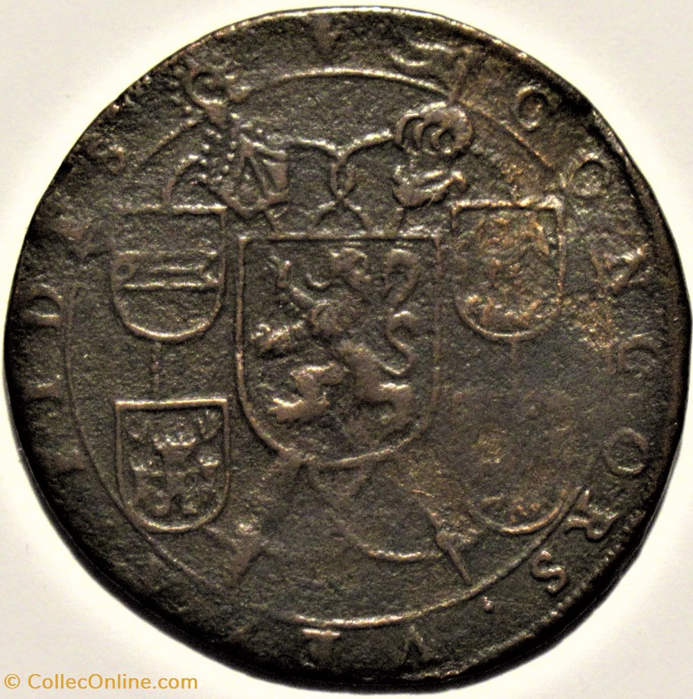 Albert & Isabelle - Concordia token 1615 - Antwerp, Spanish Netherlands. monnaies europe medievale pays bas espagnols albert isabelle concordia token 1615 antwerp spanish netherlands