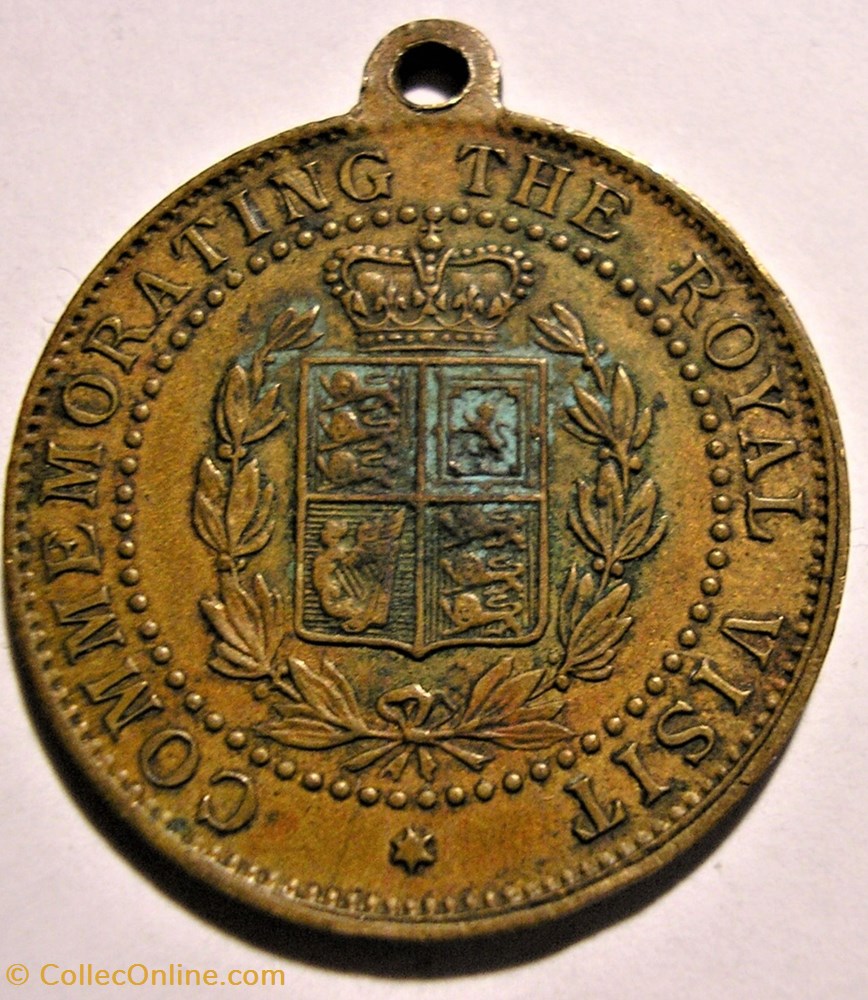 George V & Mary - Royal Visit 1920' 3 medaille royaume uni george v mary royal visit 192