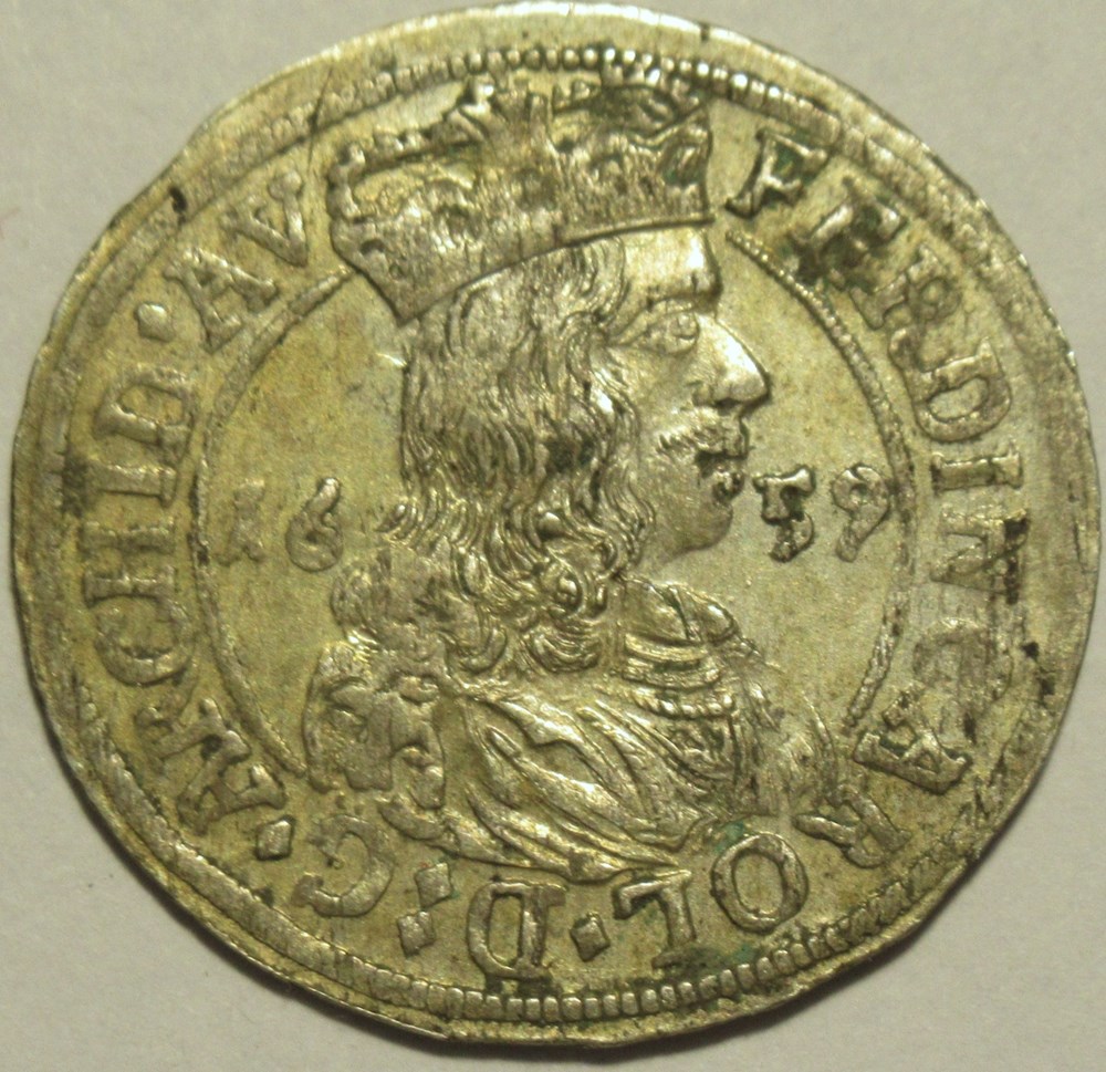 monnaies europe medievale saint empire romain germanique 1659 county of tyrol 3 kreuzer ferdinand karl