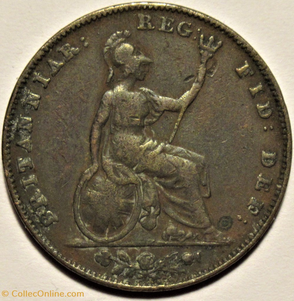 Victoria - One Farthing 1845 - Kingdom of Great Britain monnaies monde royaume uni victoria one farthing 1845 kingdom of great britain