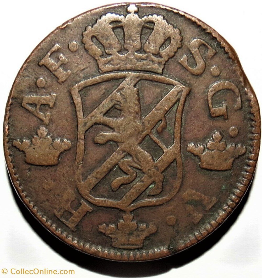 monnaies europe medievale royaume suede sweden king adolf fredrik 2 ore 1764