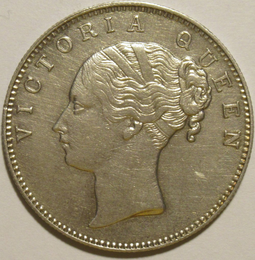 monnaies colonies britanniques victoria one rupee 1840 calcutta british india
