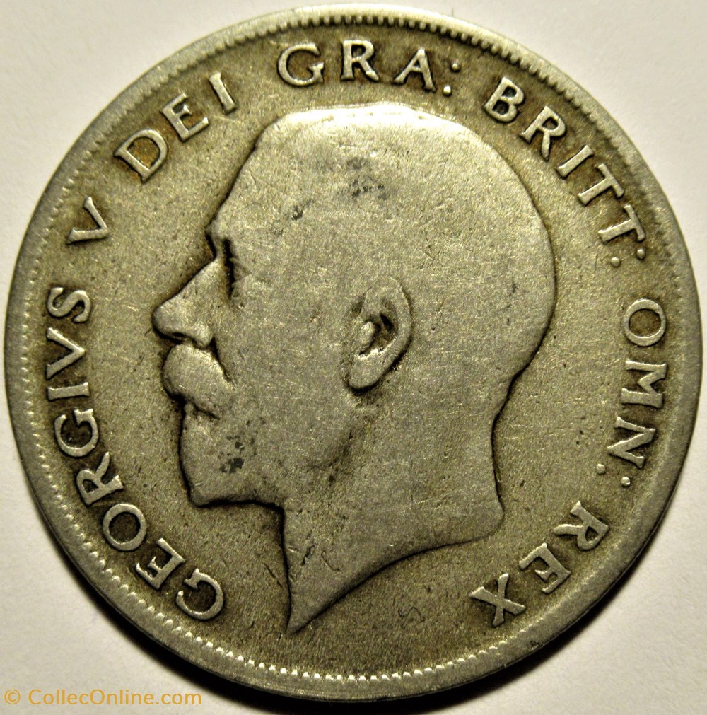 George V - Half Crown 1922 - Great Britain 2 monnaies monde royaume uni george v half crown 1922 great britain
