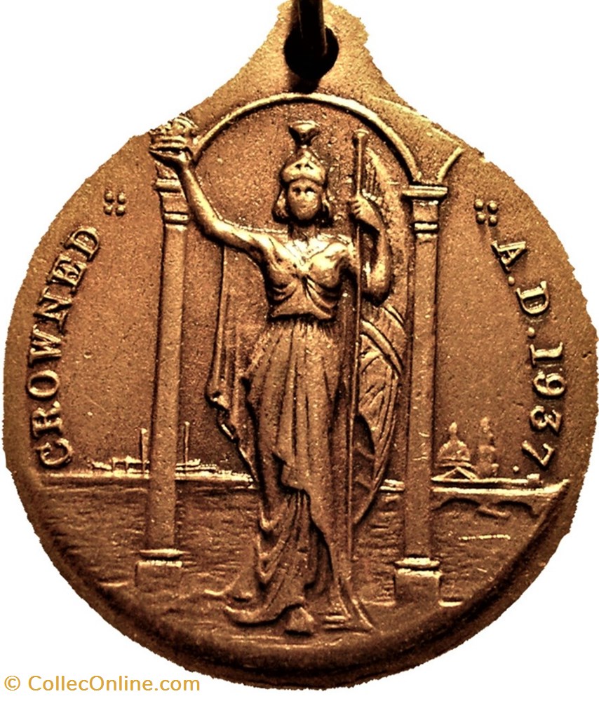 Edward VIII - Coronation Medallion 1937 Britannia - UK 3 medaille royaume uni edward viii coronation medallion 1937 britannia uk