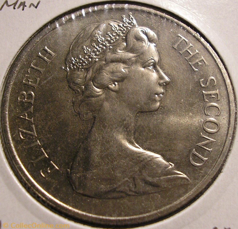 Elizabeth II - One Crown 1970 - Isle of Man monnaies monde ile de elizabeth ii one crown 1970 isle of man