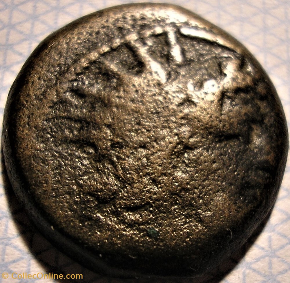 Antiochos VIII Gryphos - AE18 BC. 121-96 / Eagle monnaies antiquite av jc ap grecques antiochos viii gryphos ae18 bc 121 96 eagle