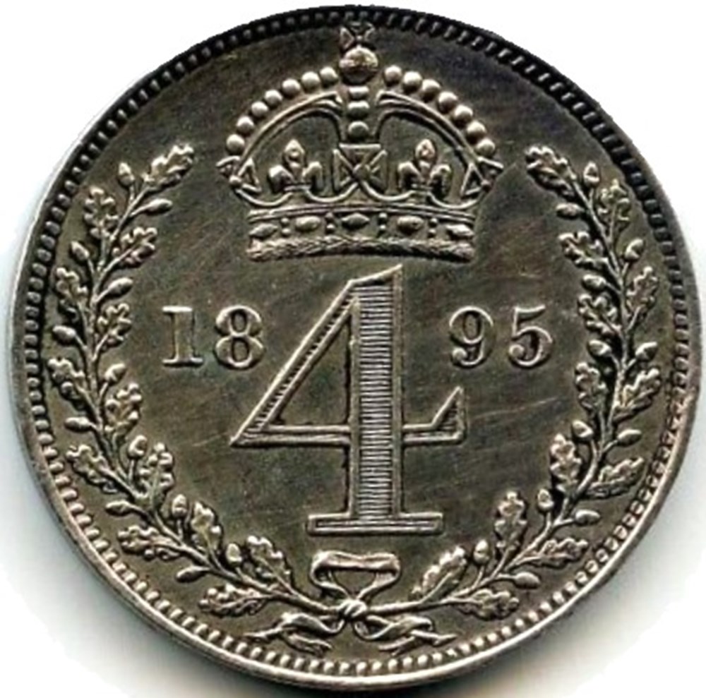Victoria - 4 Pence 1895, Maundy issues - Great Britain monnaies monde royaume uni victoria 4 pence 1895 maundy issues great britain