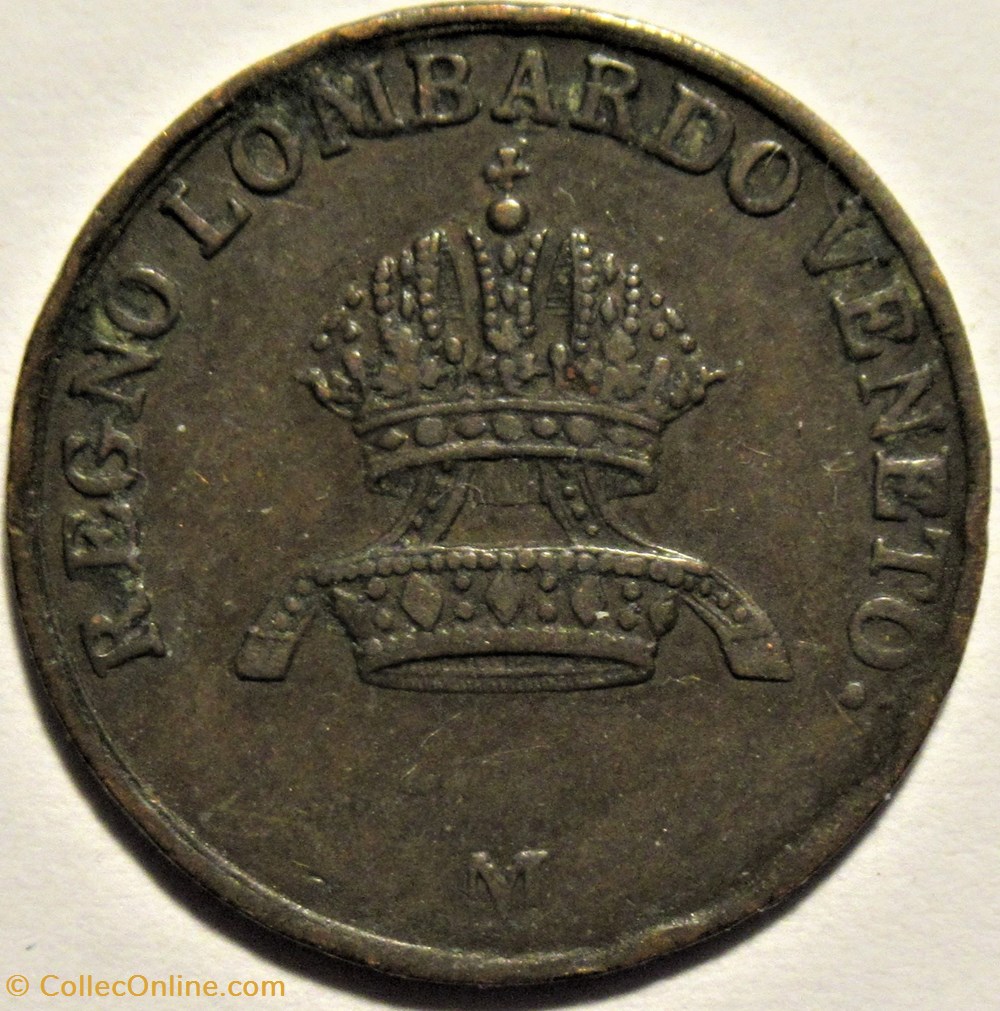 1839 Regno Lombardo-Veneto, Centesimo - Ferdinando I d'Asburgo-Lorena monnaies monde italie 1839 regno lombardo veneto centesimo ferdinando i asburgo lorena