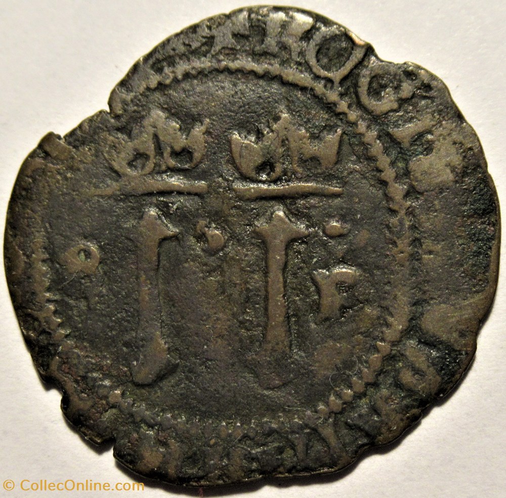 ca. 1506-1516 Santo Domingo, 4 Maravedis - Juana y Carlos 3 monnaies colonies espagnoles ca 1506 1516 santo domingo 4 maravedis juana y carlos