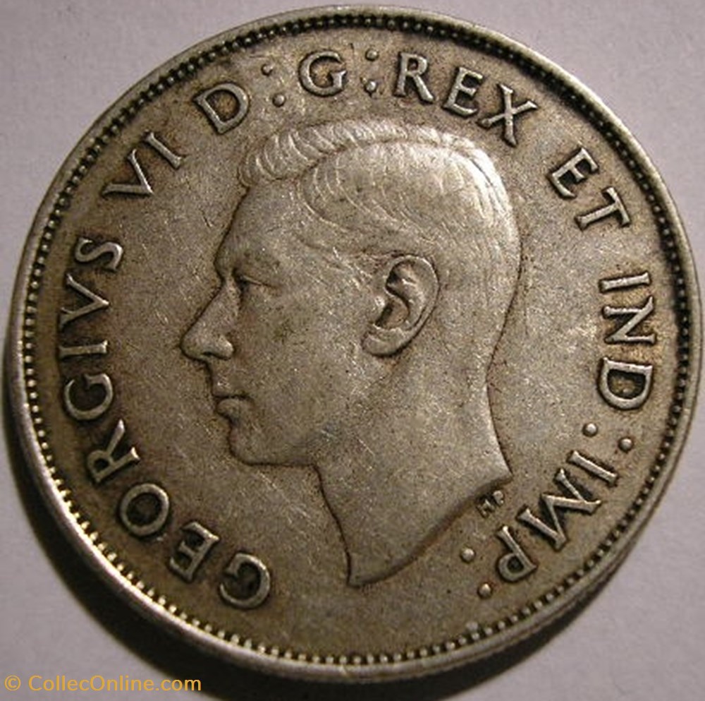 George VI - 50 Cents 1942 monnaie monde canadum george vi 50 cents 1942