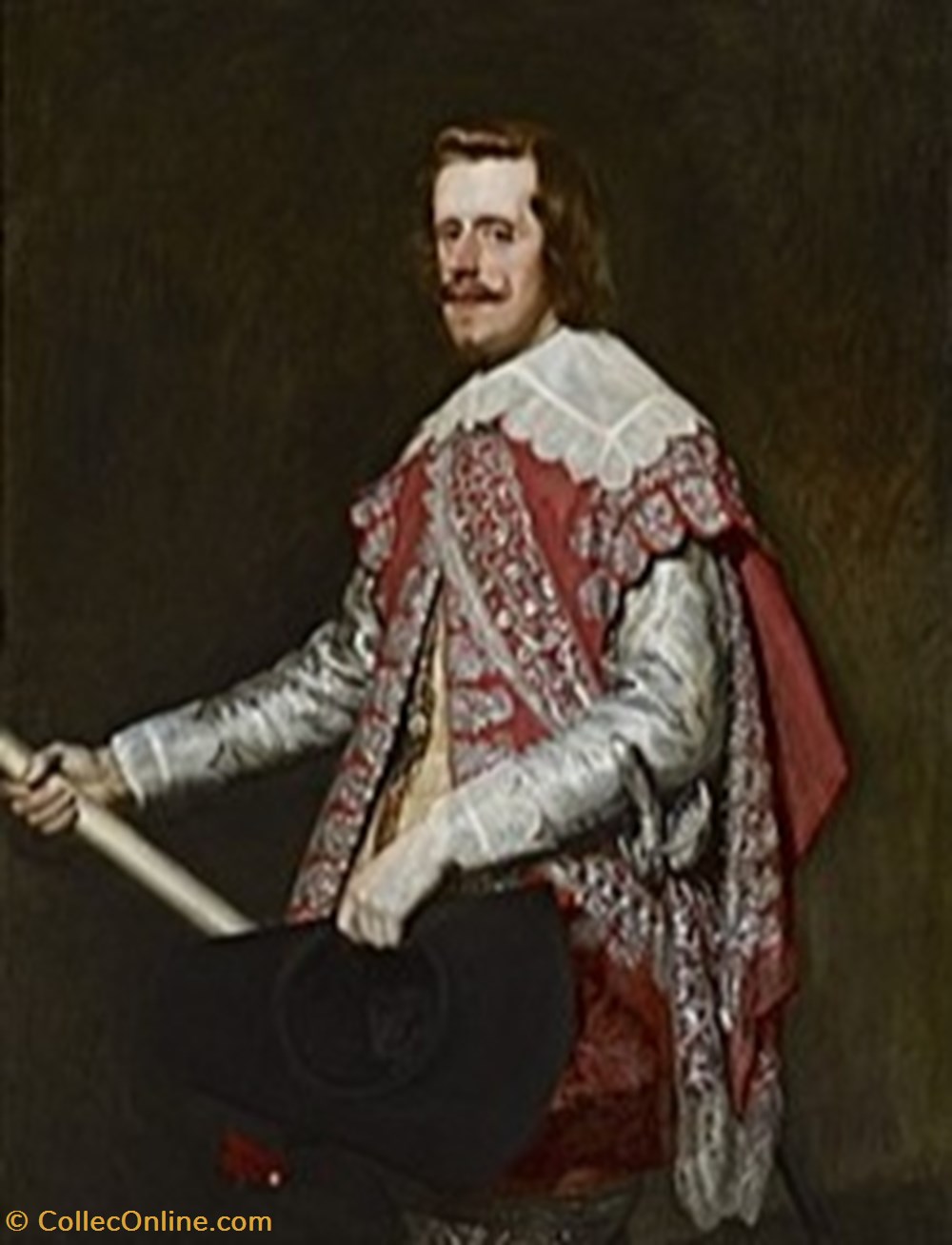 Philippe IV King of the Spanish Empire (1621-1665) Marque-Page monnaies monde espagne philippe iv king of the spanish empire 1621 1665 marque page