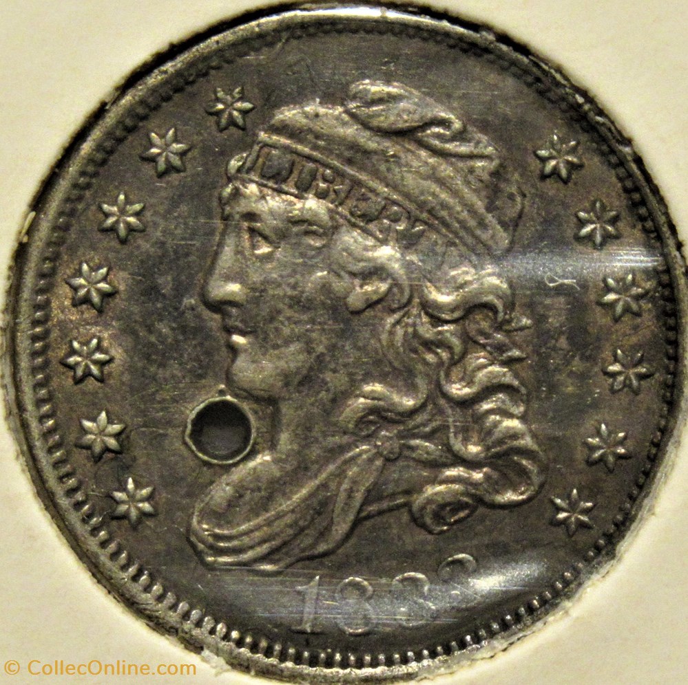 1833 Half Dime - 5 Cents 3 monnaies monde etats unis 1833 half dime 5 cents
