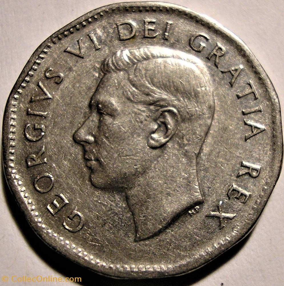 George VI - Five Cents 1950 - Default monnaie monde canadum george vi five cents 1950 default