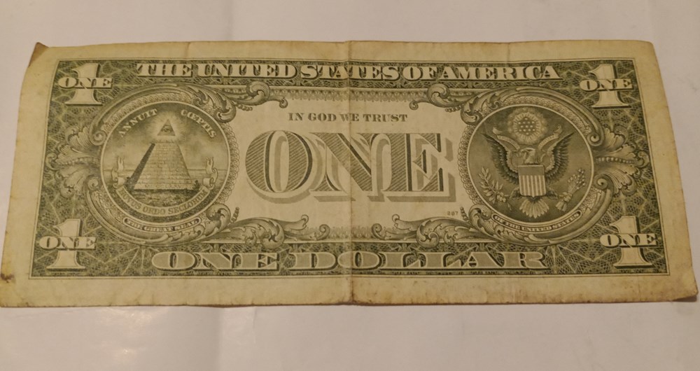 billetes billete 1 dolar