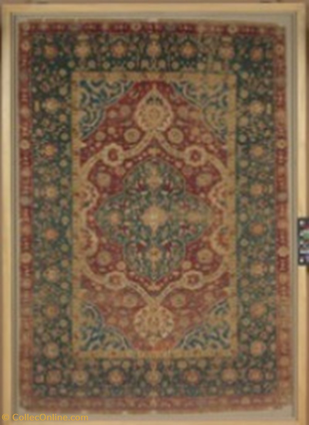 kashan_silk_carpet art antiquites eclairage ancien maison kashan silk carpet