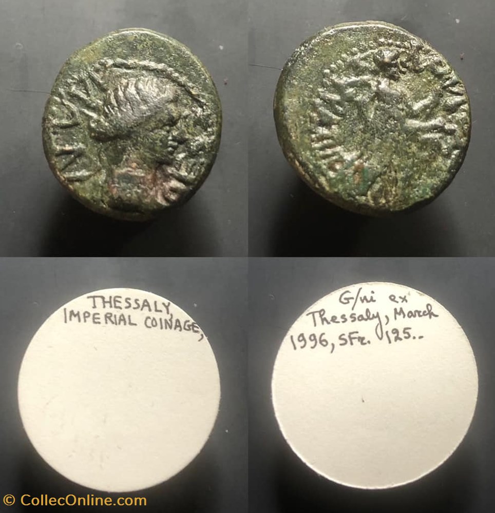 THESSALY, Livia coins antique b c to roman provincial thessaly livia