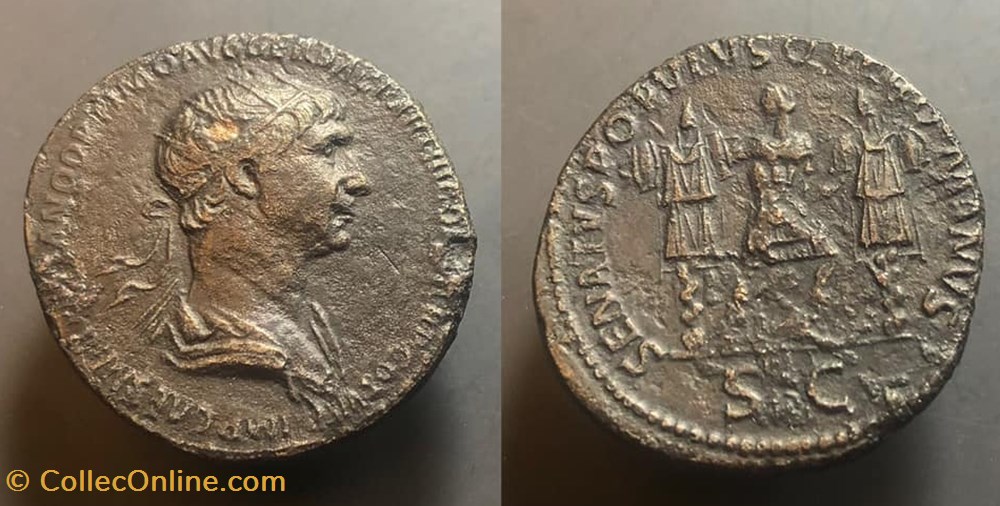 Trajan coins antique b c to roman republican imperial trajan