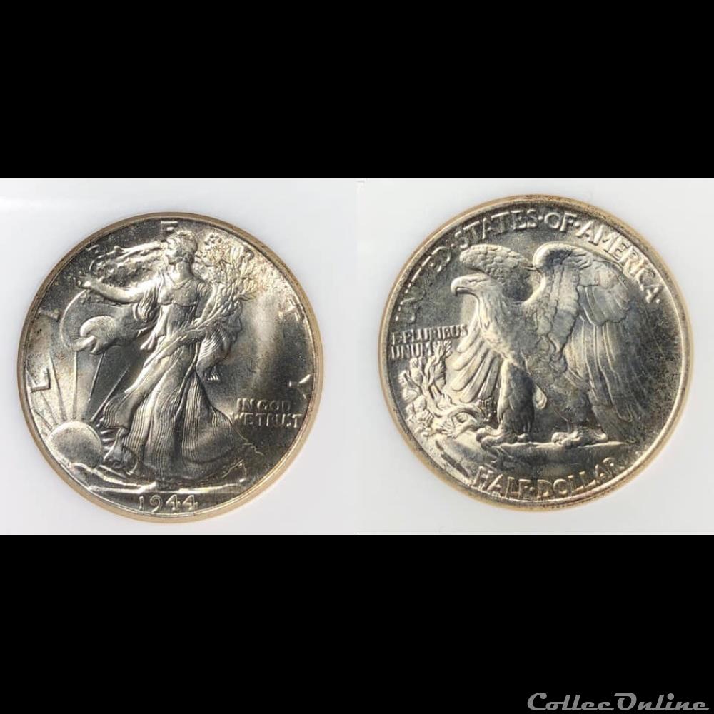 1944P Walking Liberty coin world united state 1944p walking liberty