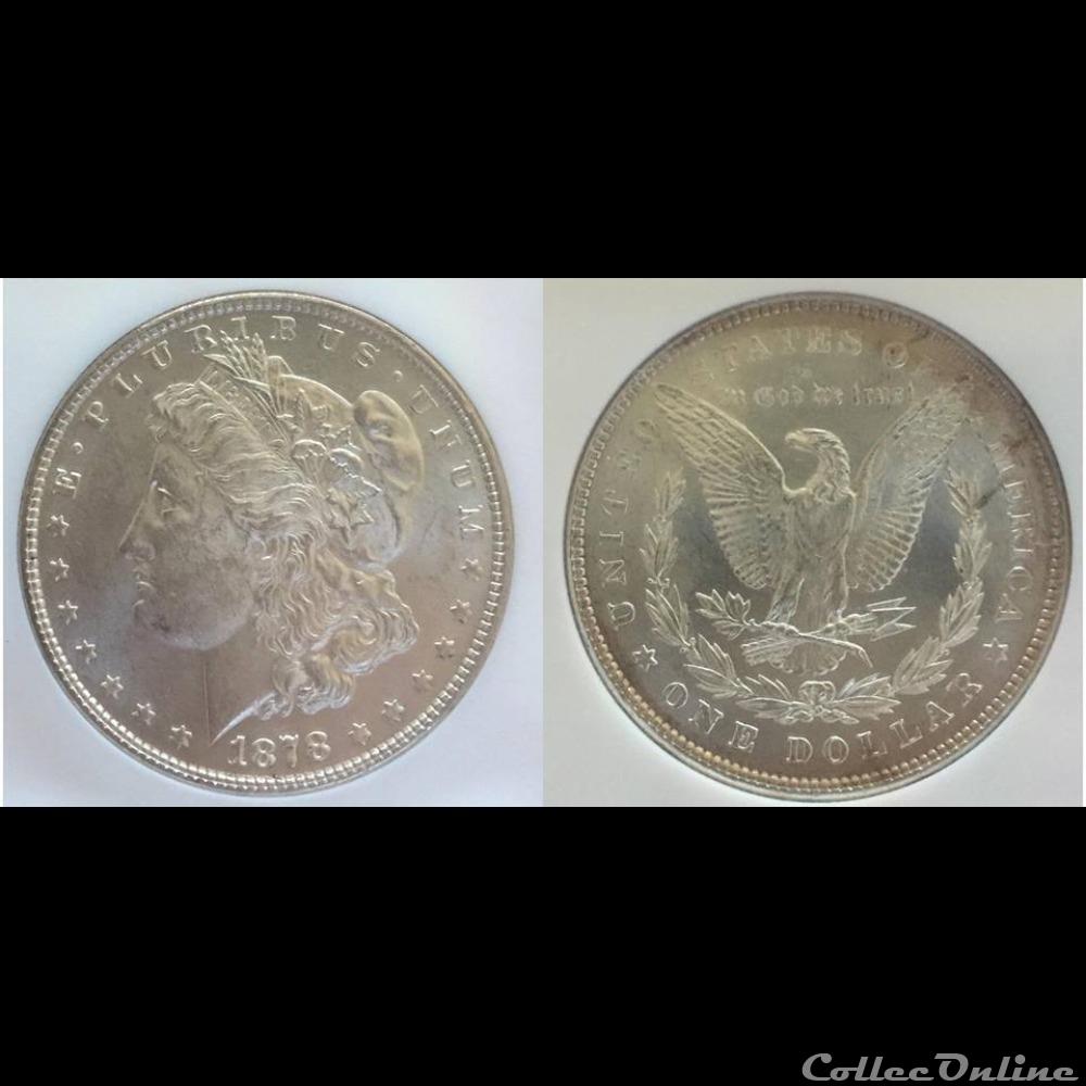 coin world united state 1878p 7tf morgan silver dollar