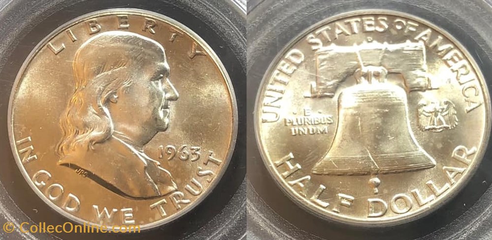 coins world united states 1963d franklin half ms64fbl