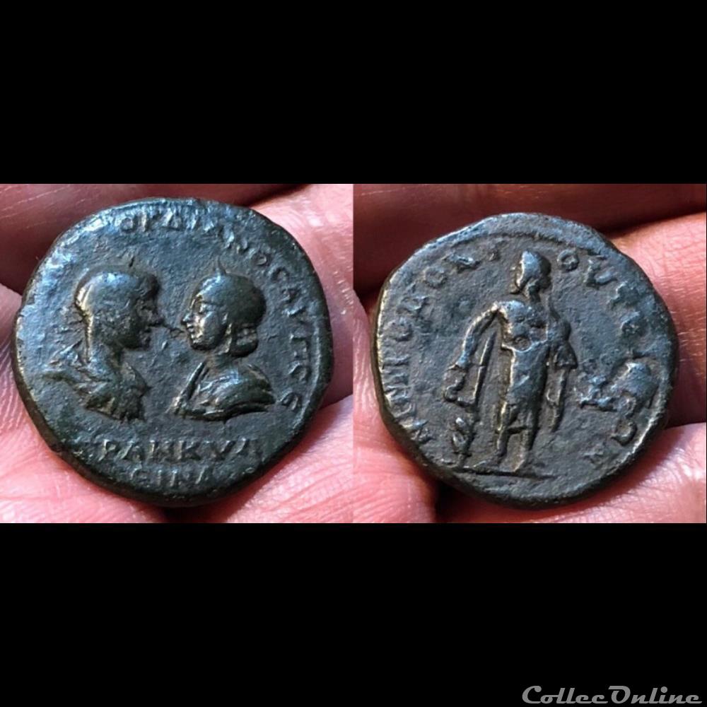 Thrace, Anchialus. Gordian III, with Tranquillina coin ancient roman provincial thrace anchialus gordian iii with tranquillina