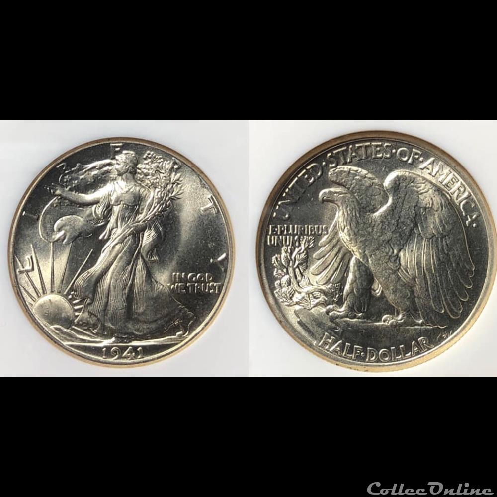 1941P Walking Liberty coins world united states 1941p walking liberty