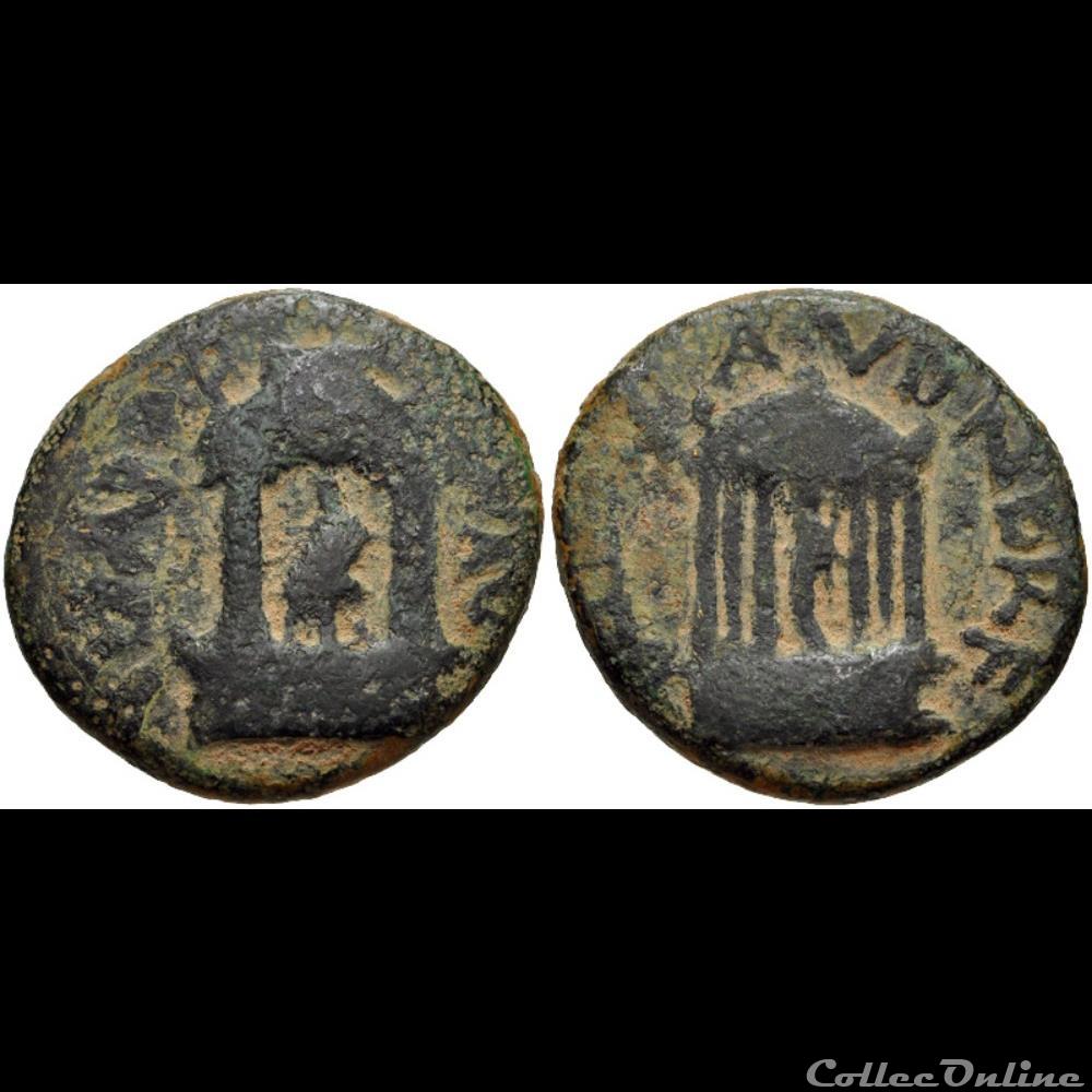 coin ancient roman provincial 029 diva claudia and diva poppaea