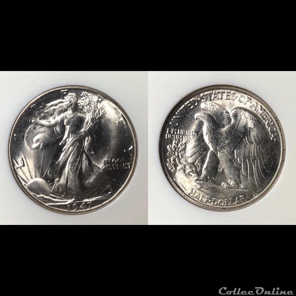 1947D Walking Liberty coin world united state 1947d walking liberty